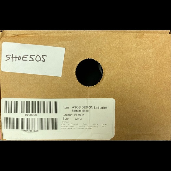 ASOS DESIGN - Lint ballet flats in black - Picture 7 of 8